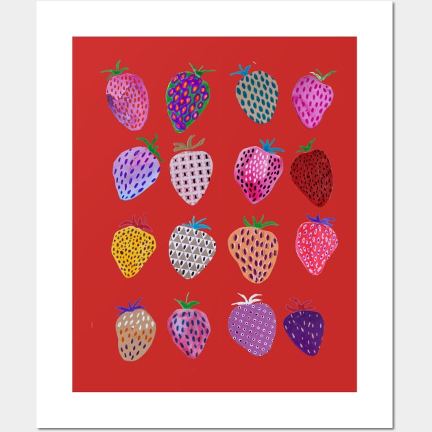 Strawberry Fields Wall Art by divafern